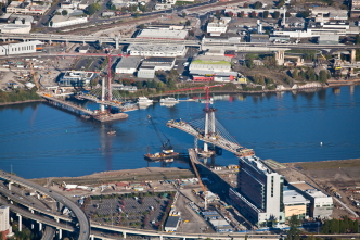 Portland Bridge construction